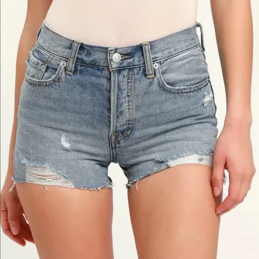 Free People Sofia Waves Denim Shorts size 30 - Picture 3 of 14